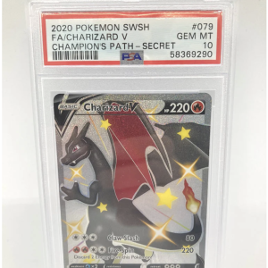 Charizard V 079/073 PSA 10 Gem Mint Graded Pokemon Card (Champion's Path)