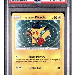 2020 Pokémon Black Star Promo Special Delivery Pikachu SWSH074
Grade: Mint 9