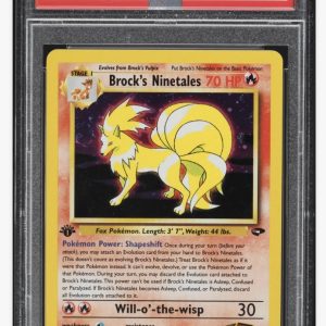 2000 Pokemon Gym Challenge 1st Edition Holo Brock's Ninetales #3 PSA 10 GEM MINT
