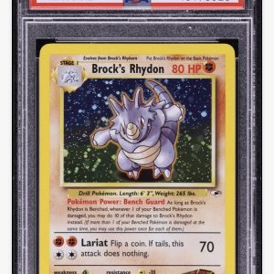 2000 Pokemon Gym Heroes Holo Brock's Rhydon #2 PSA 10 GEM MINT