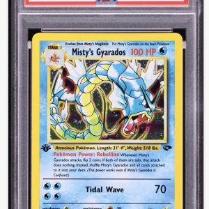 2000 Pokemon Gym Challenge 1st Edition Holo Misty's Gyarados #13 PSA 9 MINT