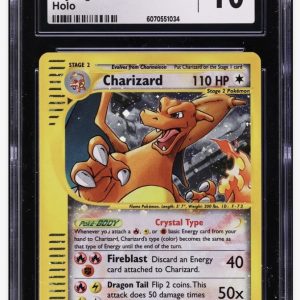 2003 Pokemon Skyridge Holo Crystal Charizard #146 CGC 10 GEM MINT